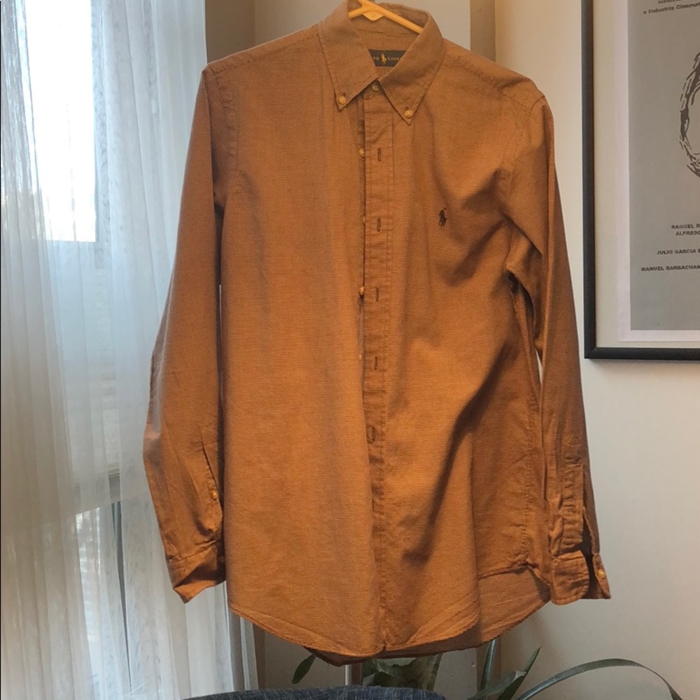 Polo Ralph Lauren Brown Houndstooth Button Down